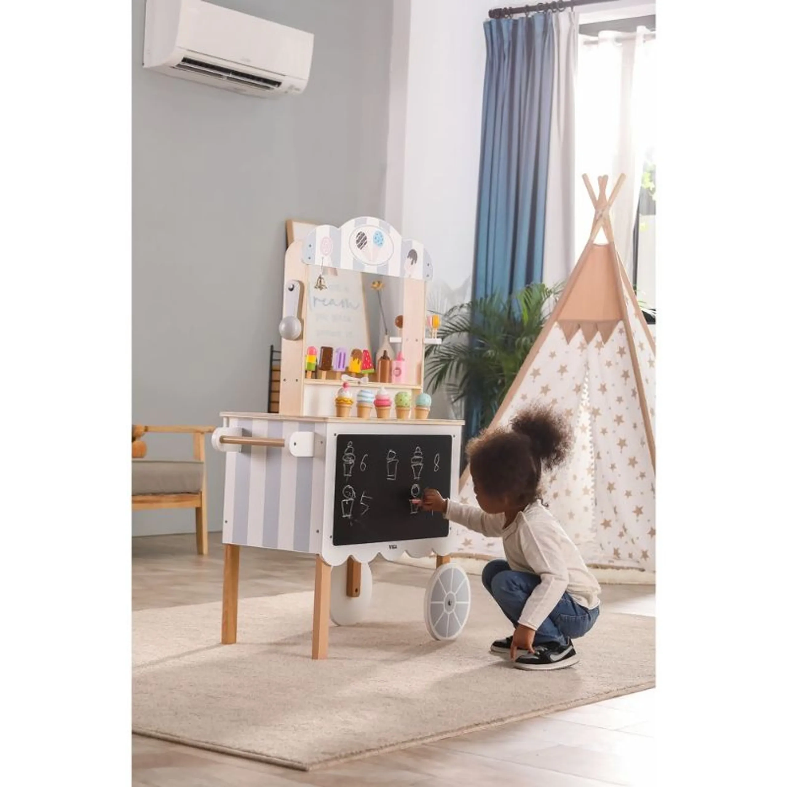 Ice Cream Mobile Shop - Wooden 3-in-1 (PCG-44550)