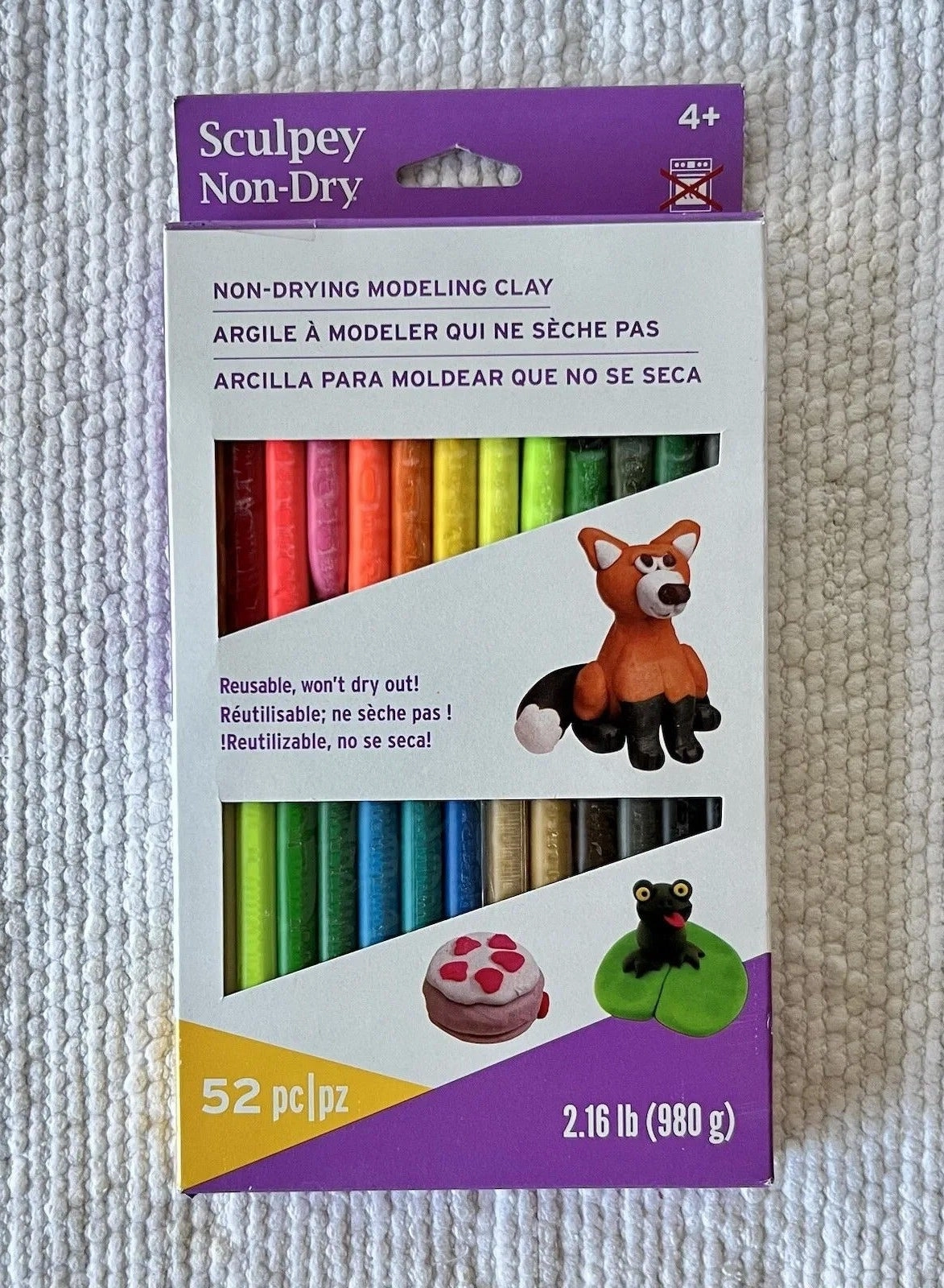 Sculpey Non Drying Modeling Clay - pigmented wax base 980 G