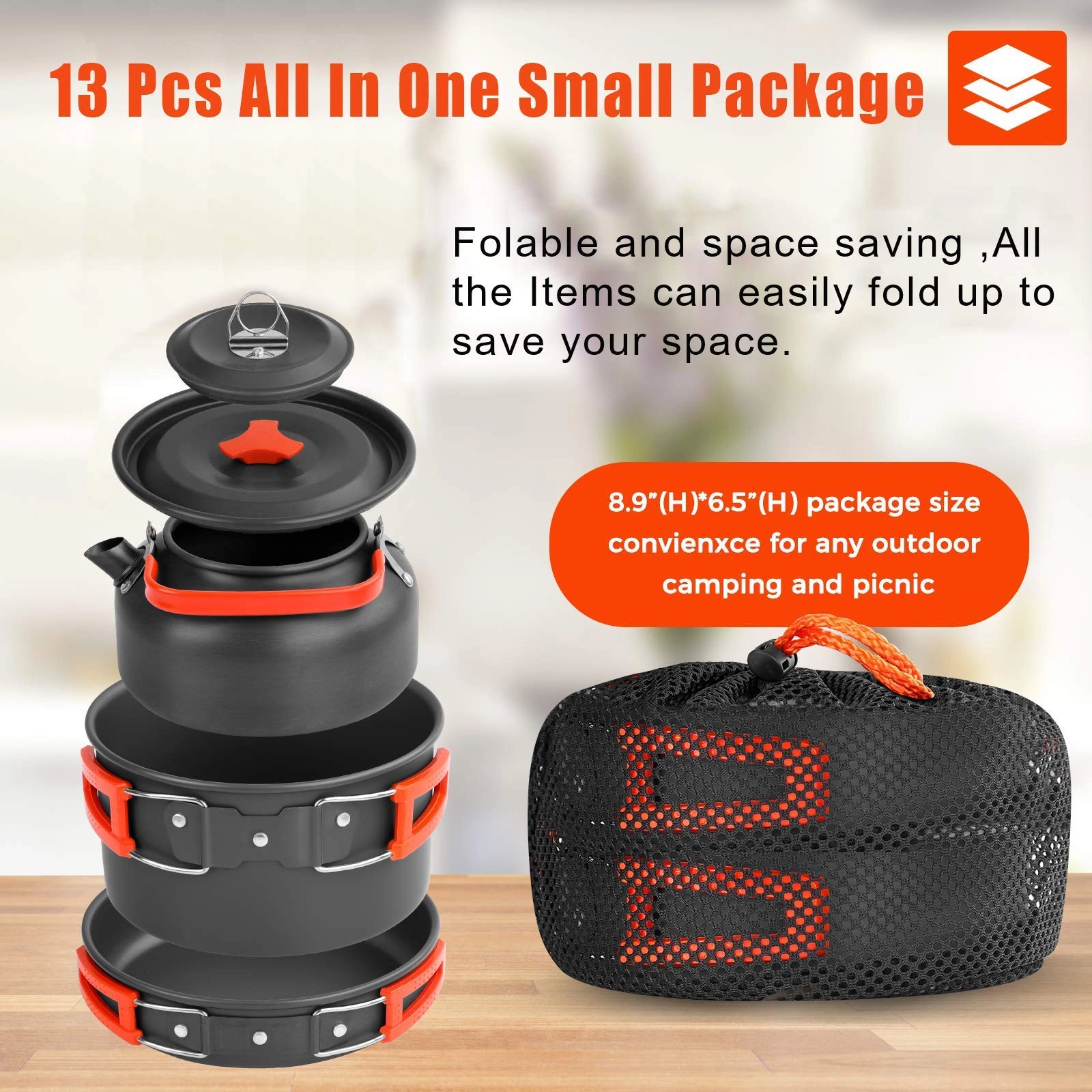 Camping Cookware Set - 13 piece(s) 0.8L
