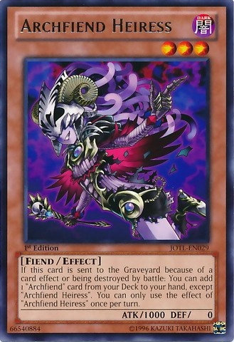 Yu-Gi-Oh! Archfiend Heiress JOTL-EN029 - 1st Edition