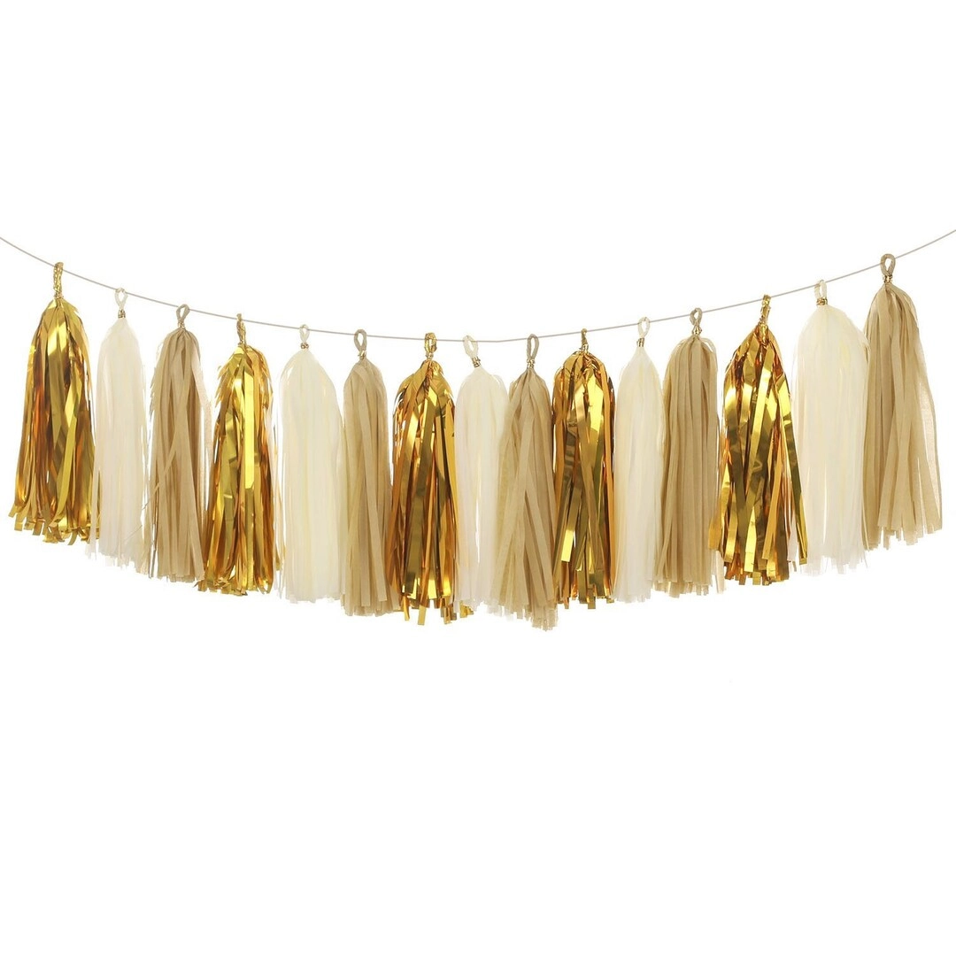 Party Time Trading LLC Party Popper - Red Tassels Tassel Garland