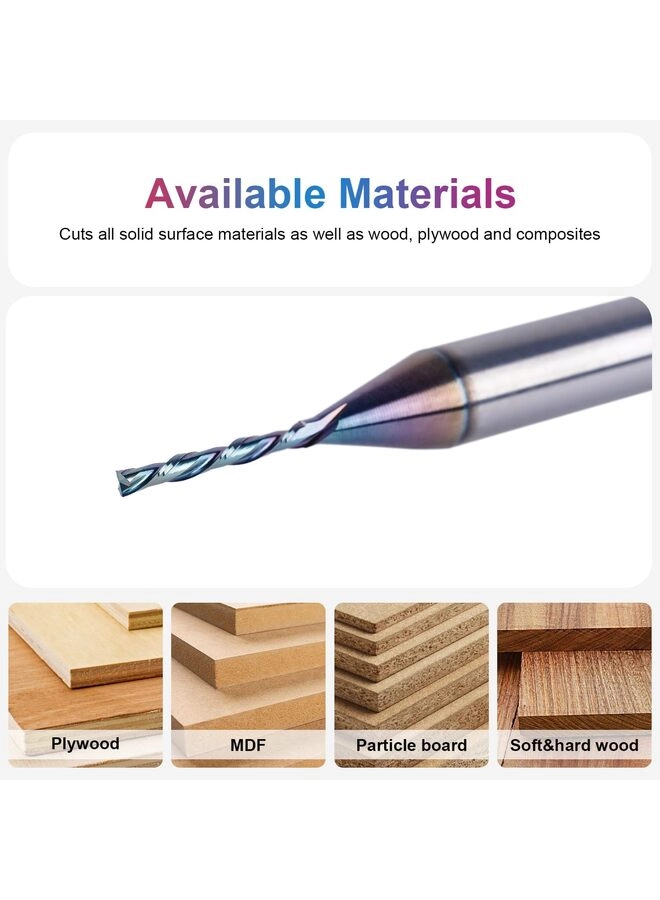 Downcut Spiral Router Bit - 1/4 Inch 1/16 Inch