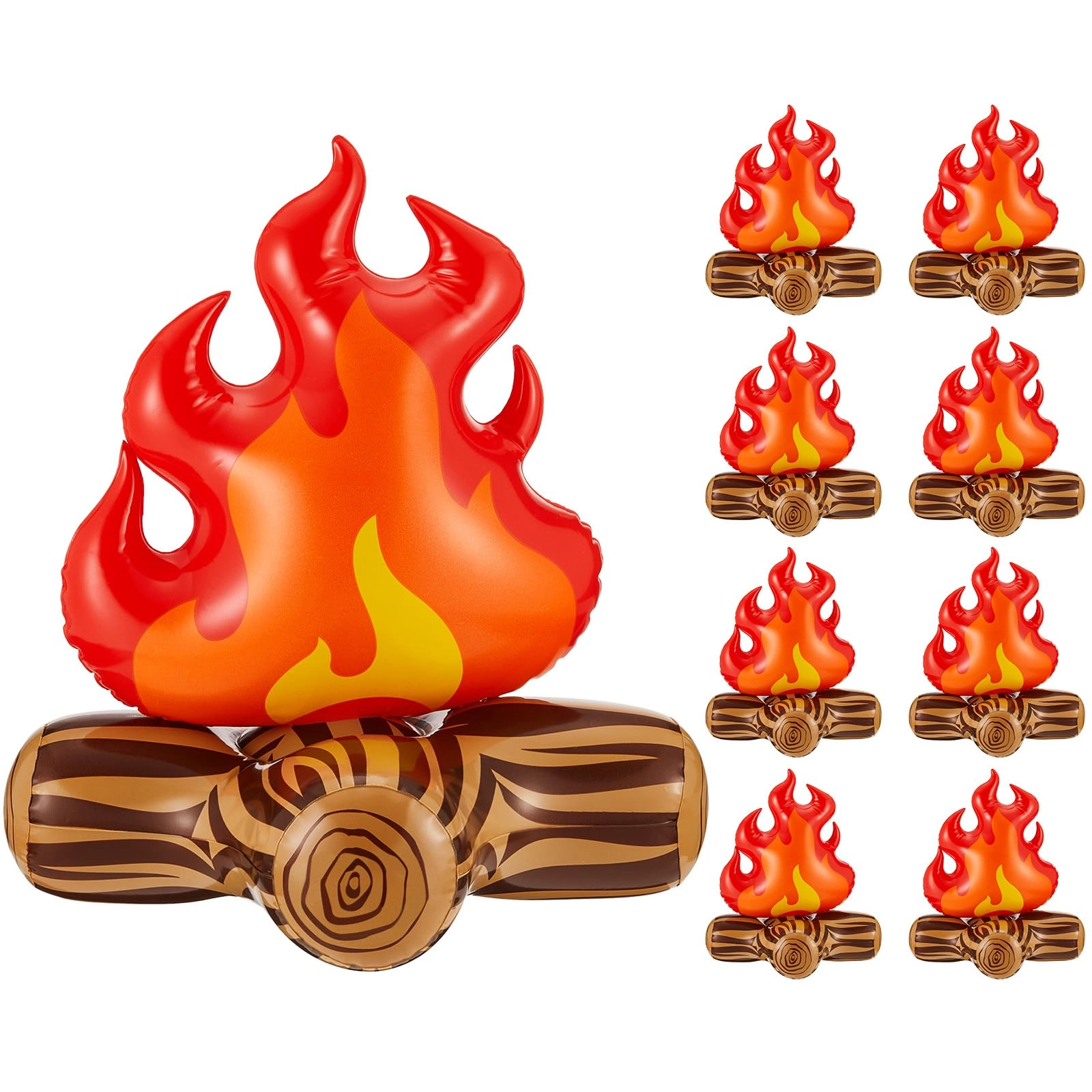 Sumind Inflatable Fake Campfire - 9 pieces general celebration