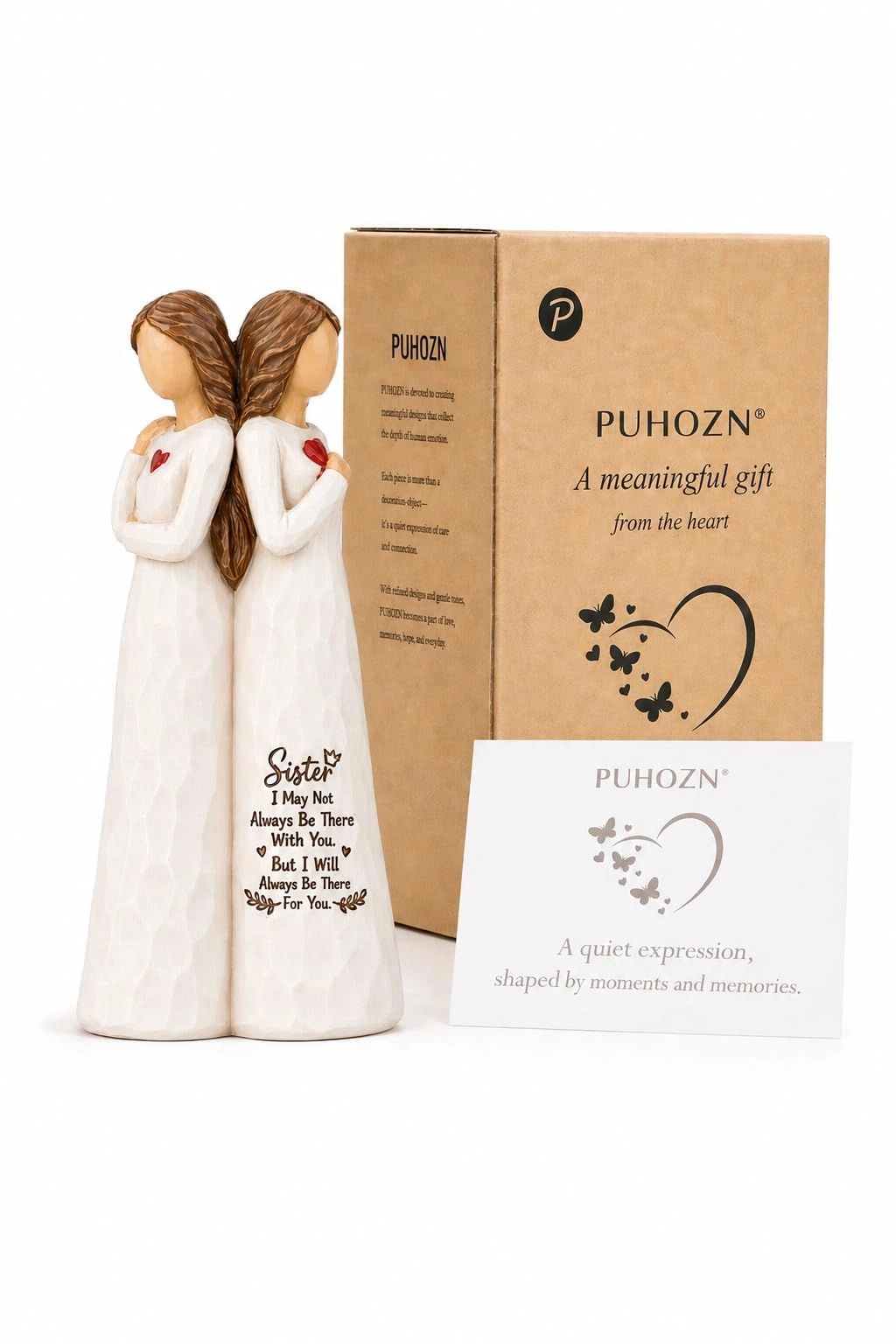 puhozn Sister Figurine Keepsake - Resin