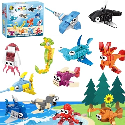 Mini Building Blocks Animals - 12 pcs
