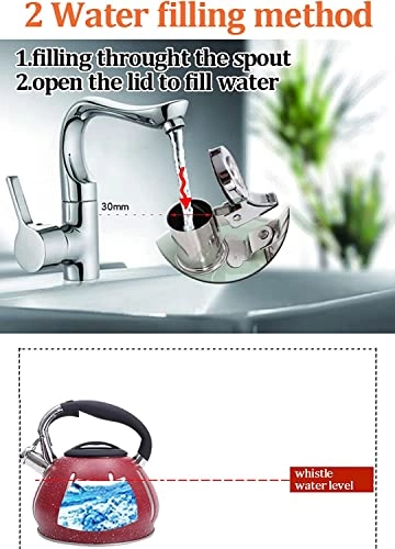 Whistling Tea Kettle - Wooden stainless steel 2.5L