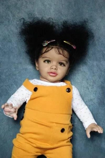 Pippa Reborn Baby Doll - 26 inch Cotton Vinyl Hand-rooted Curly Hair Ages 3+