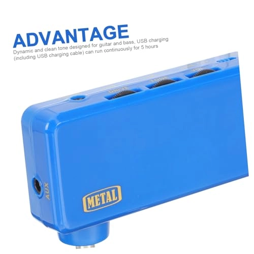 Mini Bass Amp - Blue USB Headphone