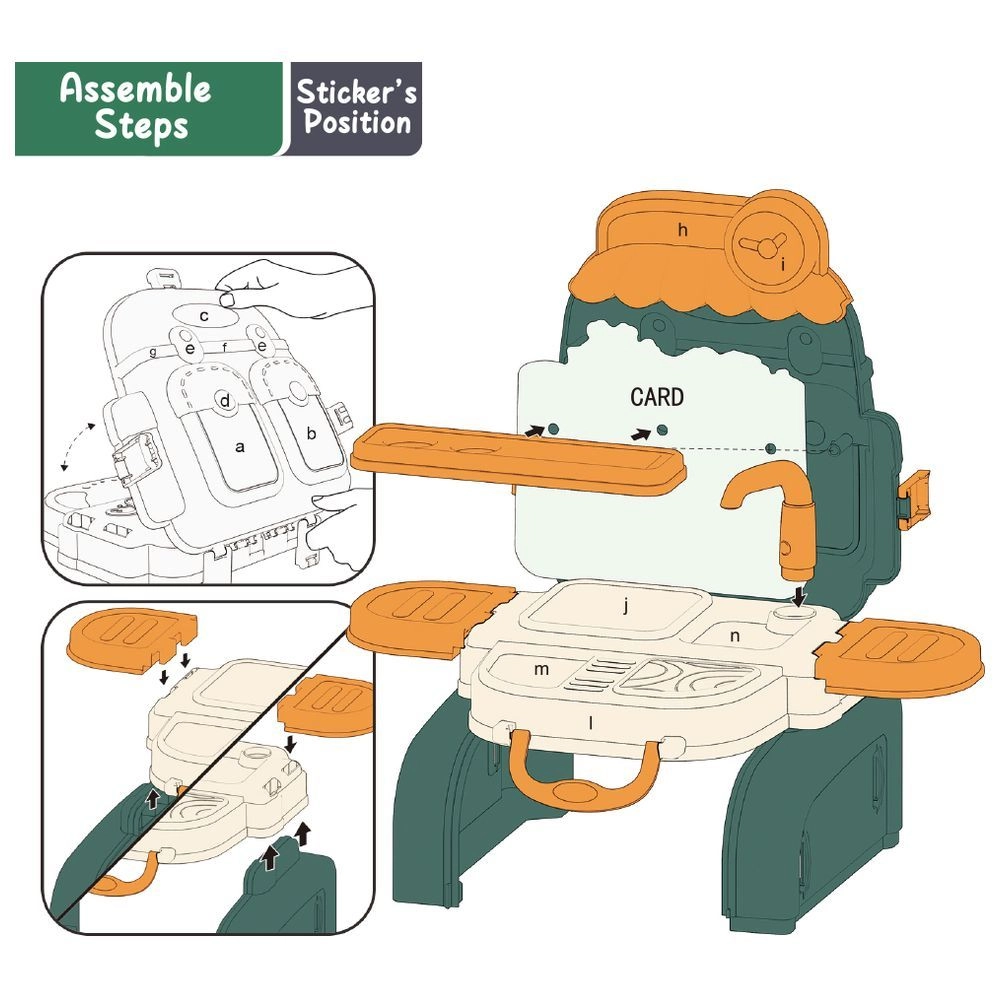 Kitchen School Bag - 21pcs (SAM-LS_RPSB_KTGR)