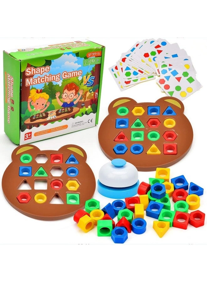 Kidology Geometric Shape and Color Matching Puzzle Board Game - 3+