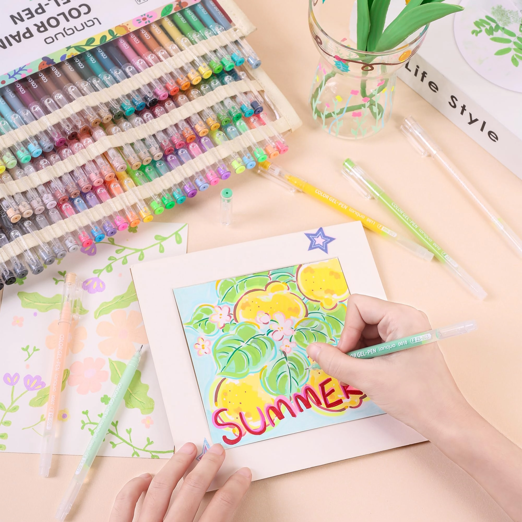 Gel Pens - 168 Pcs 0.6mm