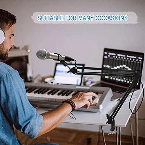 Mic Stand + Mic Clip Holder + Table Mounting Clamp + Pop Filter