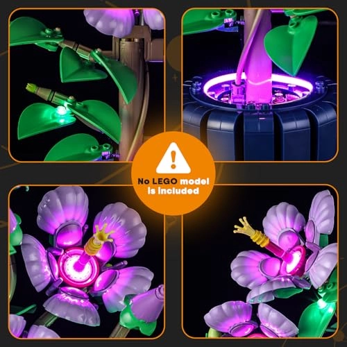 Light Set for LEGO 10372 Hibiscus - Plastic 1