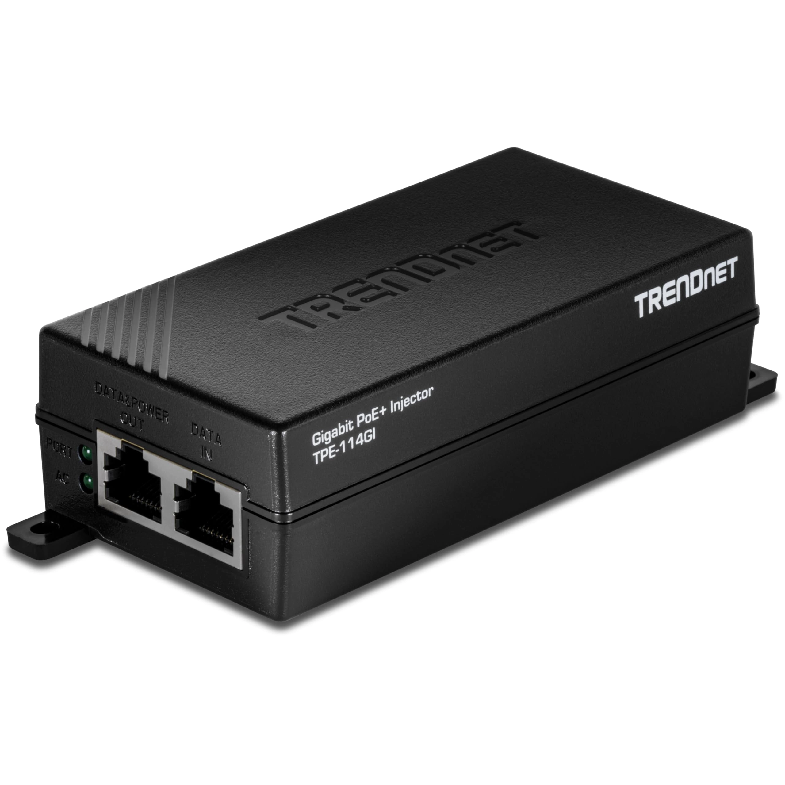 Trendnet TPE-114GI - PoE+ (30W) 1 x Gigabit PoE+ Port (Data + Power) IEEE 802.3af and IEEE 802.3at 1000 Megabits Per Second