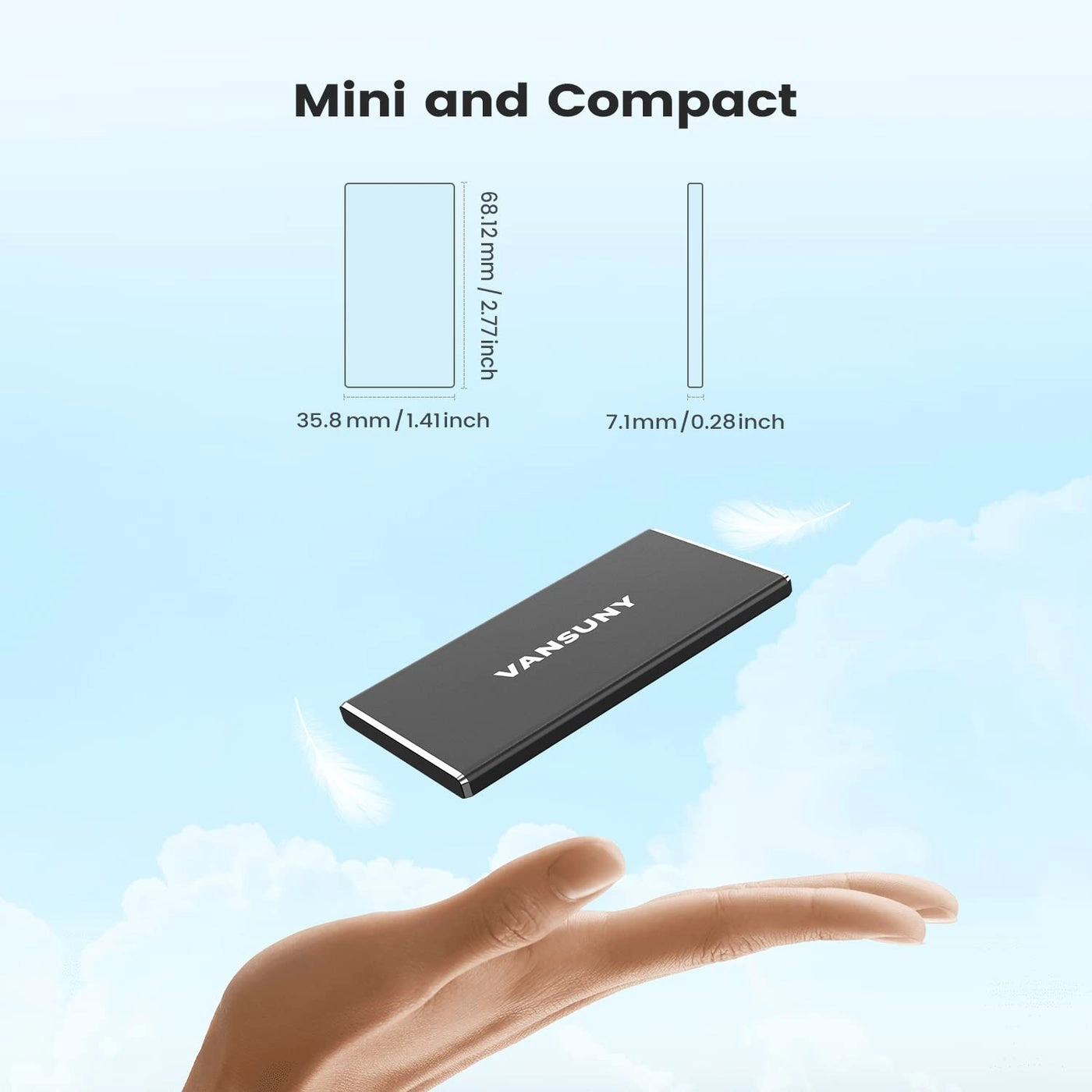 Portable External SSD - 500GB