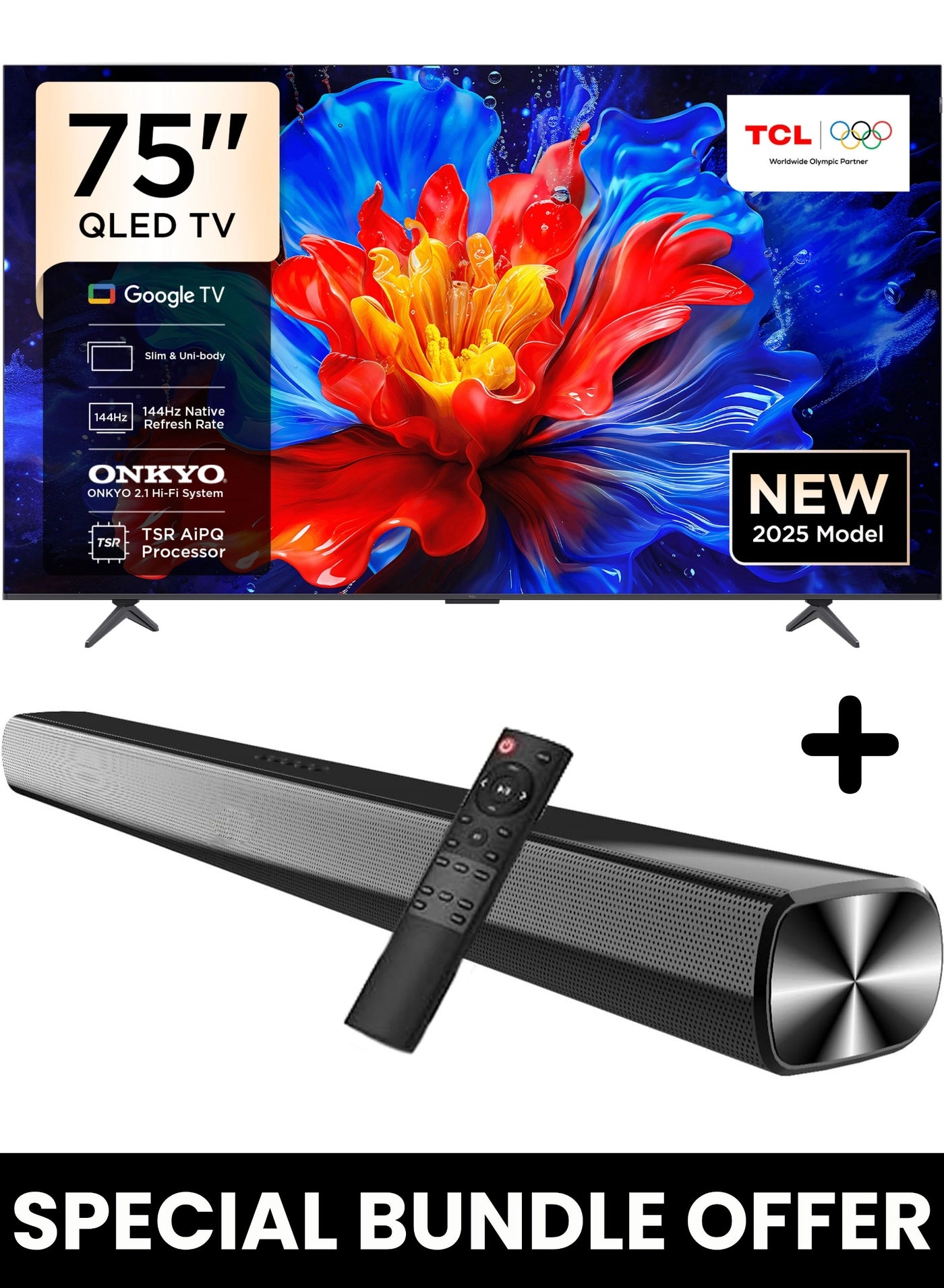 TCL 75P8K+SOUNDBAR