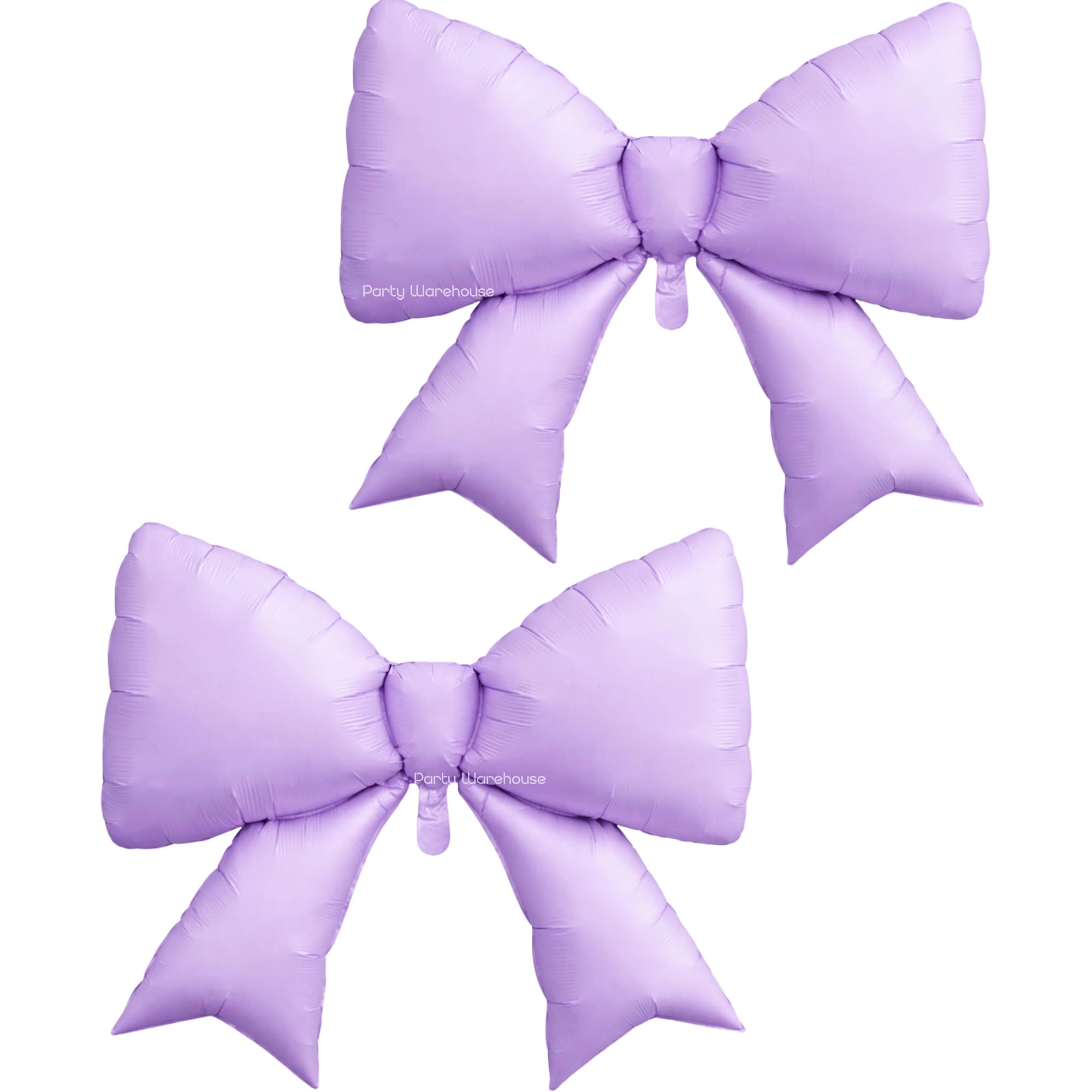 DG 110, Party Warehouse Lavender Bow Foil Balloons - 2 Pcs Birthday