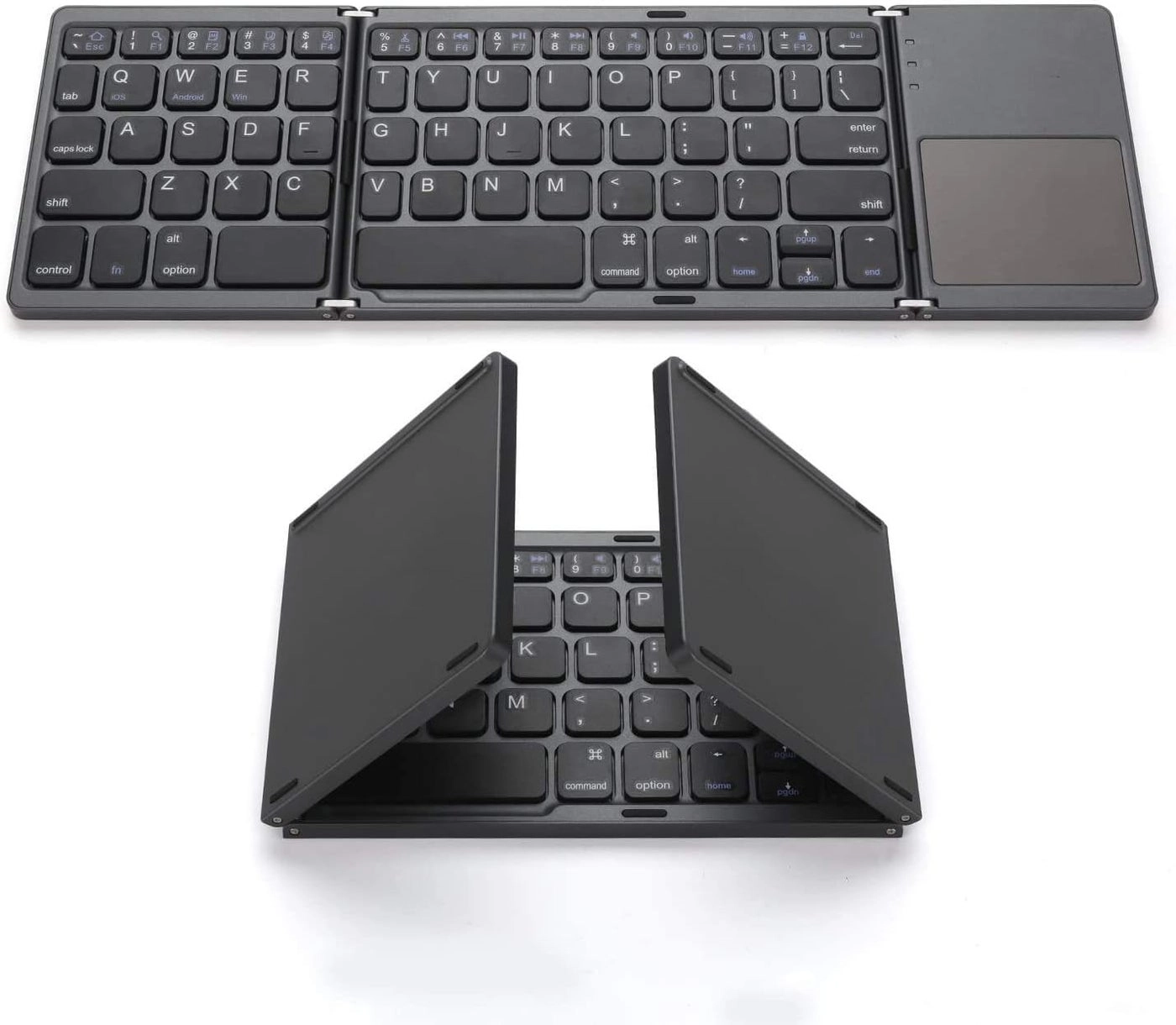 atdaraz B033 - Mini Folding Bluetooth Keyboard with Touchpad for Windows Android iOS