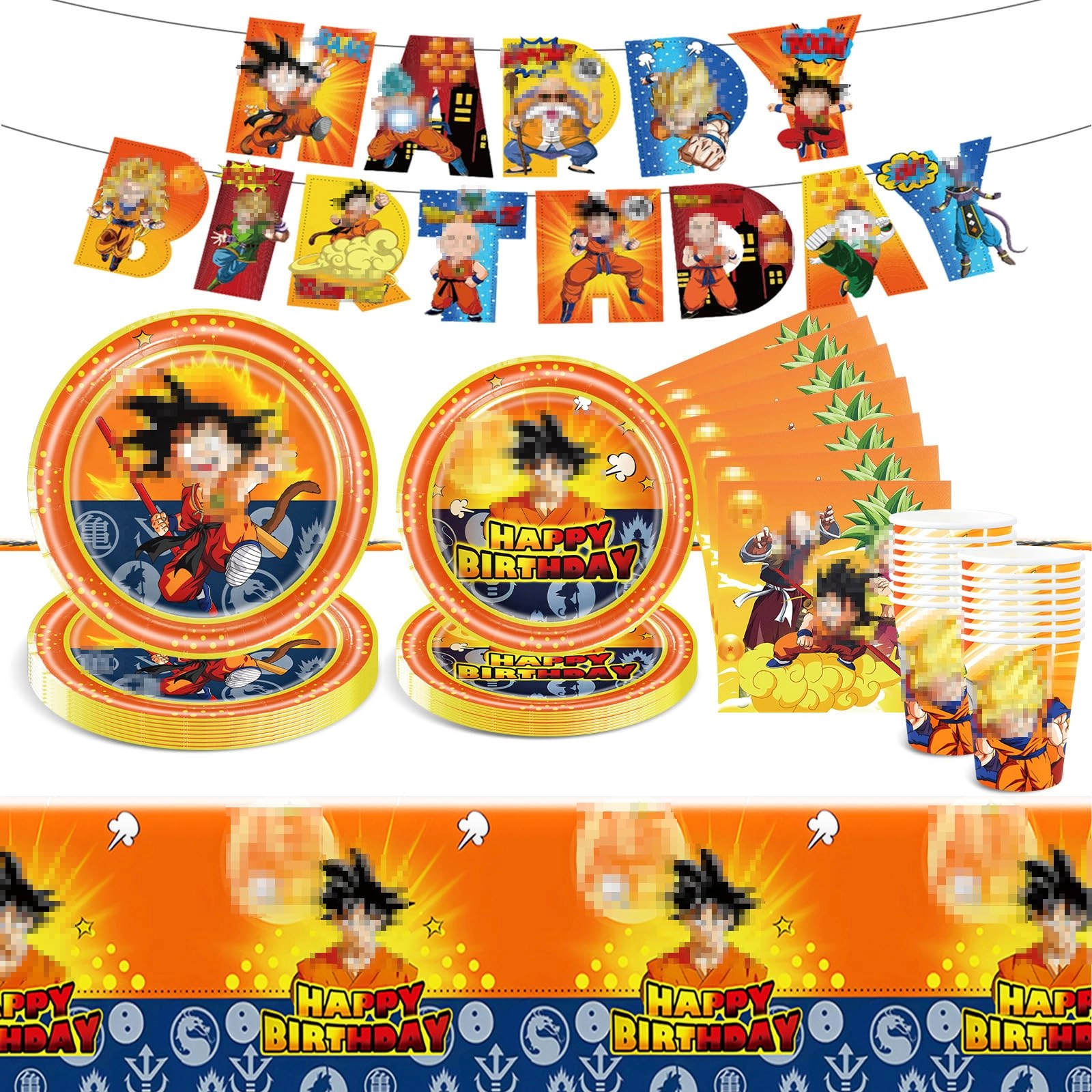 Party Tableware Set - 52PC Birthday