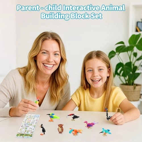 Mini Building Blocks Set - bird 12pcs