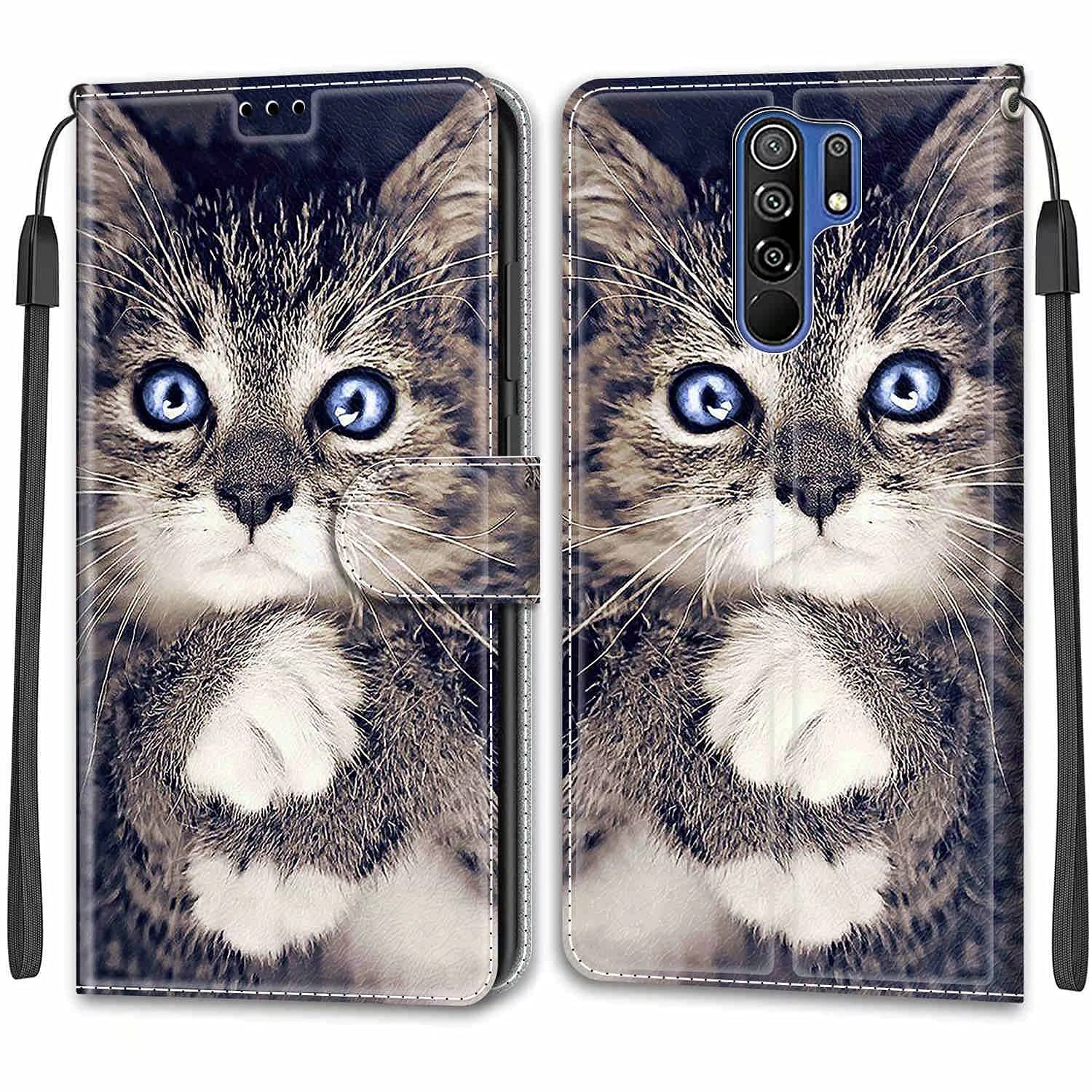 Wallet Case for Xiaomi Redmi 9 - PU Leather + Tpu