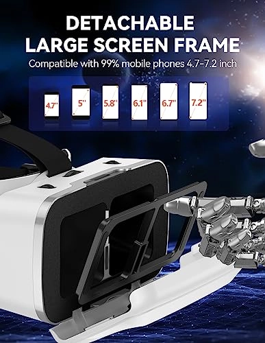 VR Headset - 110 FOV Anti-Blue Light Lenses