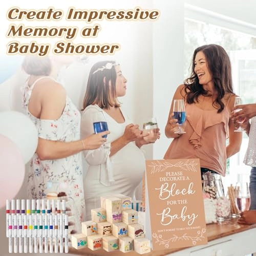 Baby Shower Blocks - 12 months - 5 years 117 Pcs