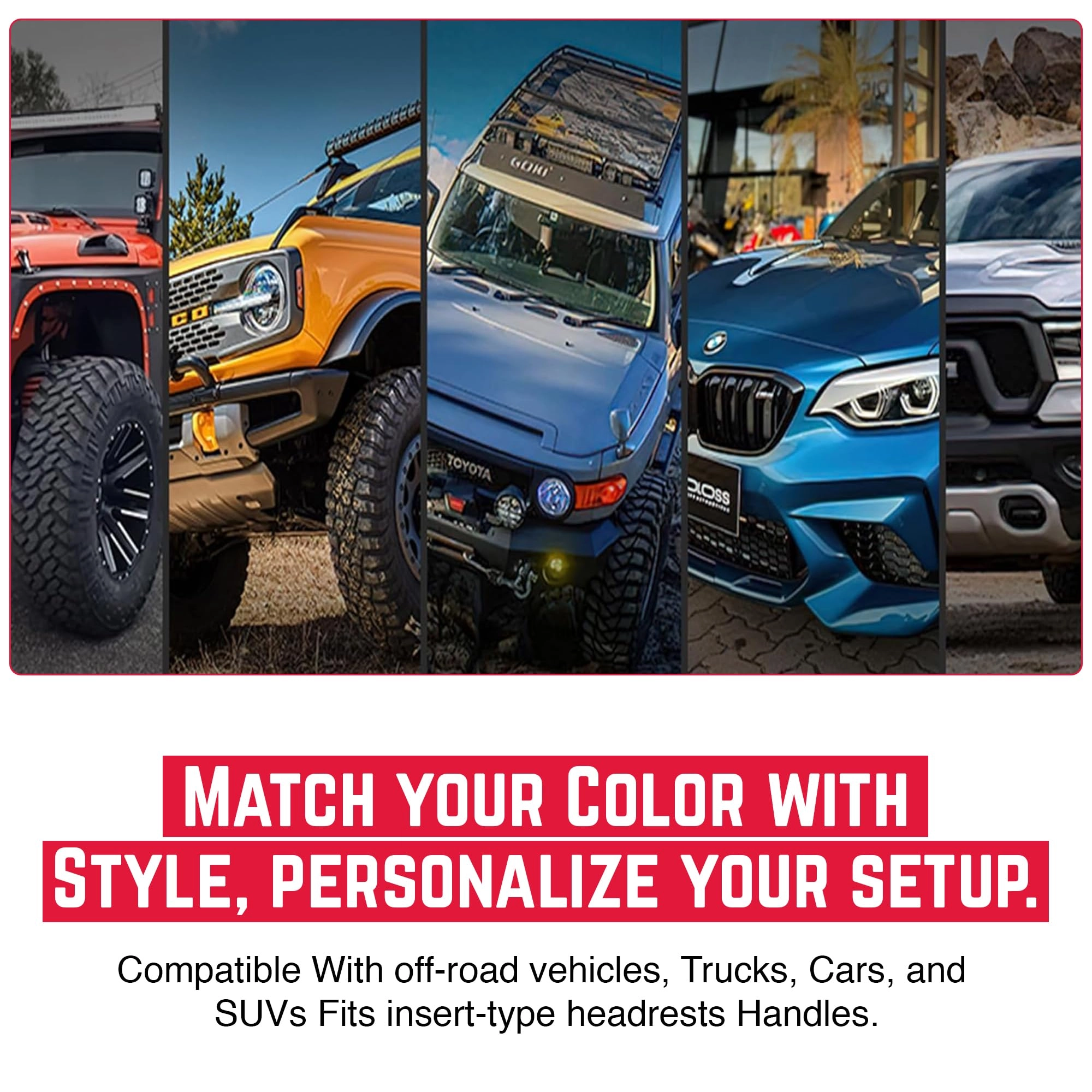 BackGrip Pro - 2-Pack Billet Silver Headrest Handle