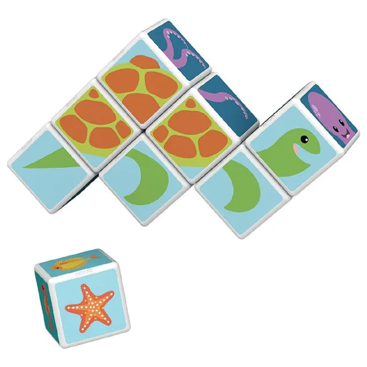 Magicube Printed Sea Animals And Cards - 1+ 11 pieces