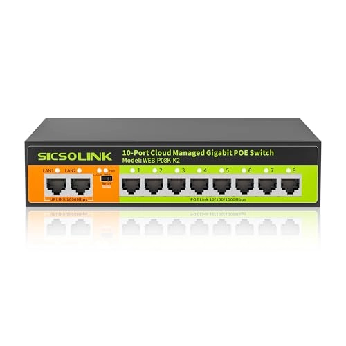 8 port gigabit poe switch 8-ports