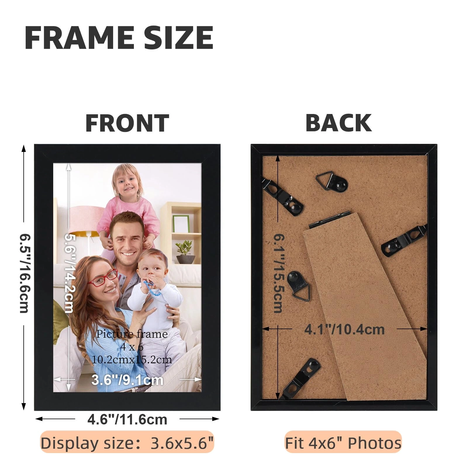 Picture Frame - 4x6 Pack