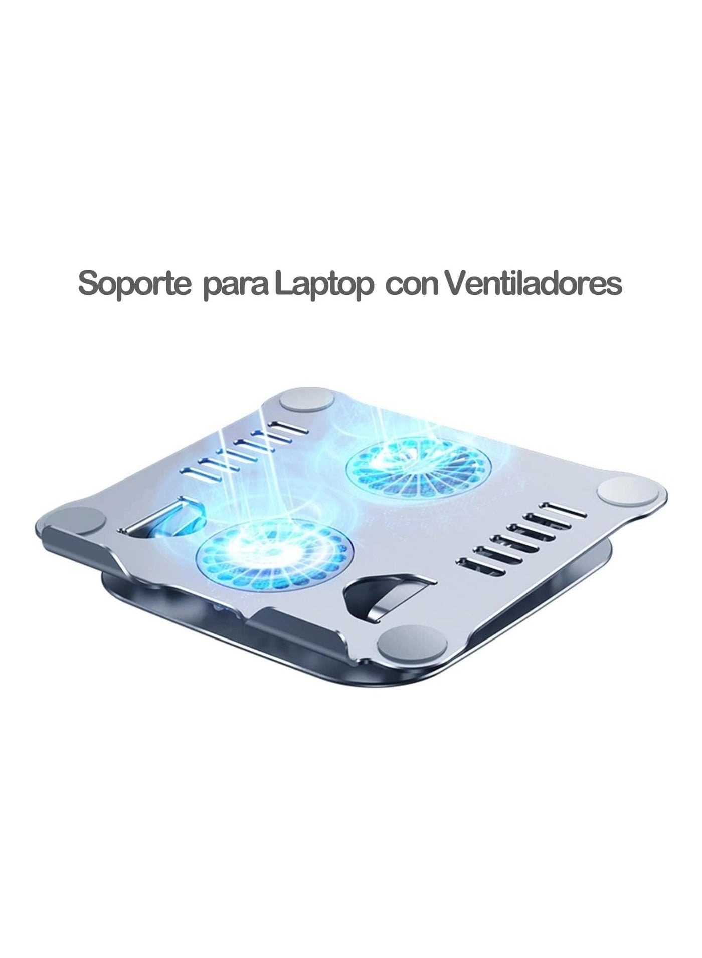 Laptop Stand with Cooling Fan V4 - Adjustable Height White