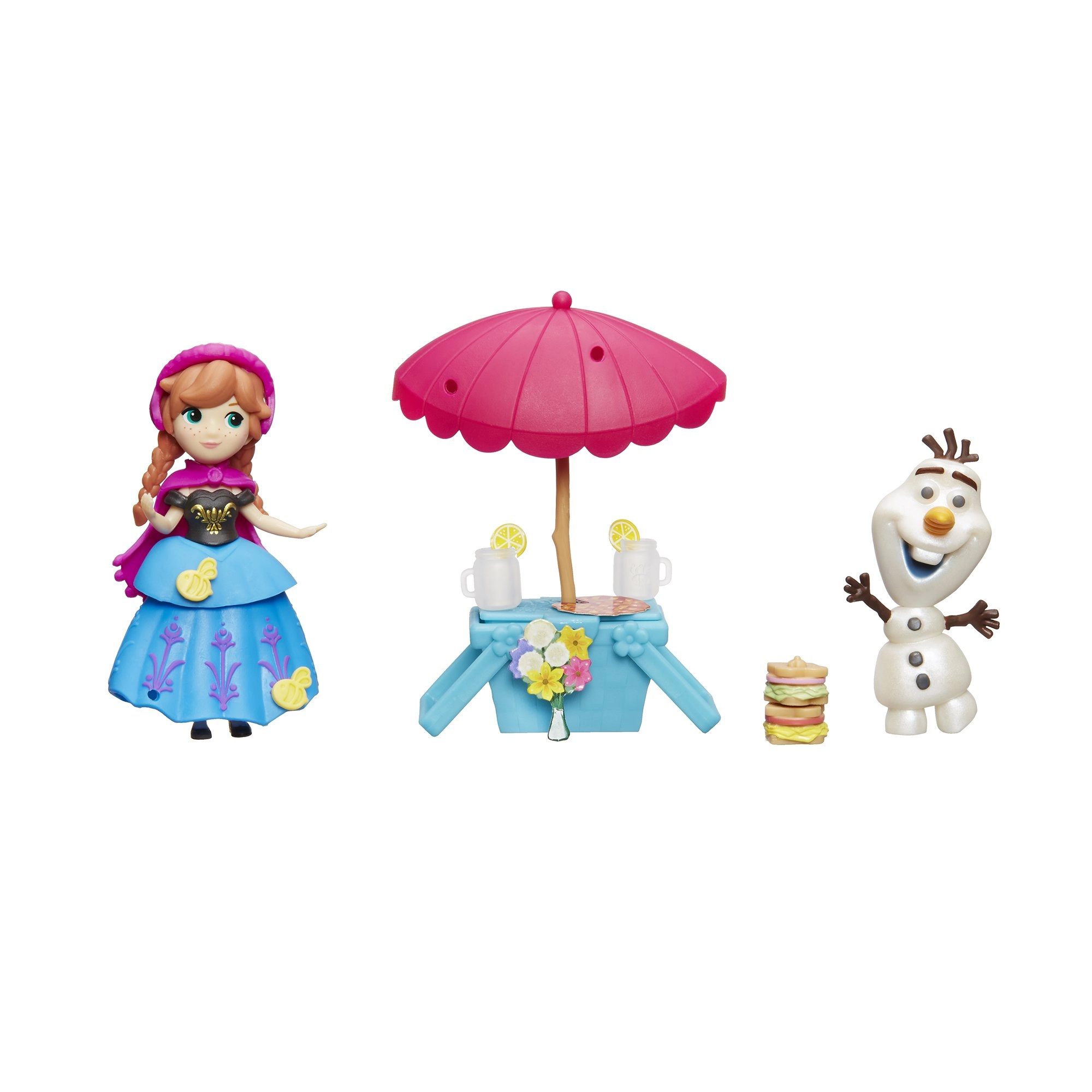 Anna Doll - Red Hair + Olaf Doll - Picnic Accessories Ages 3+