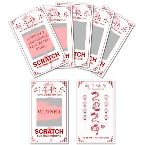 Dragon Scratch Off Lucky Card - 16 years and up 36 pieces