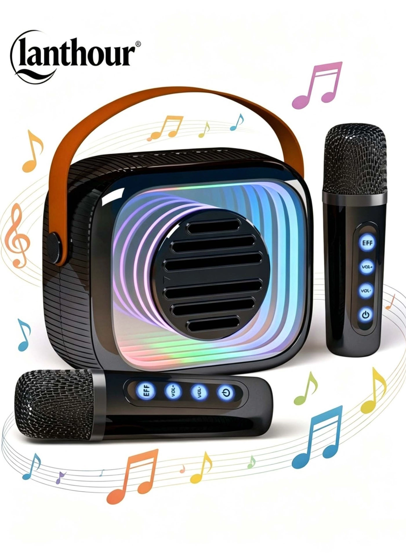 lanthour Karaoke Machine - Dual Microphones