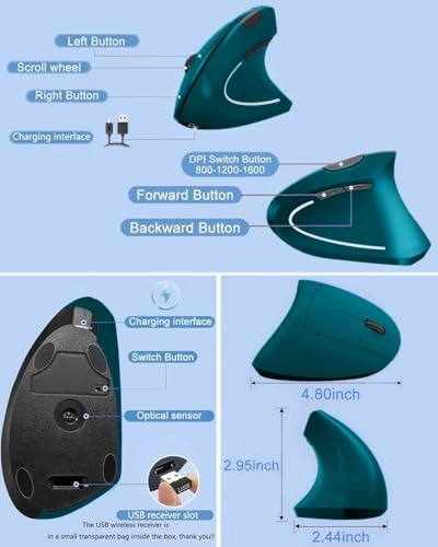 Vertical Mouse - Wireless