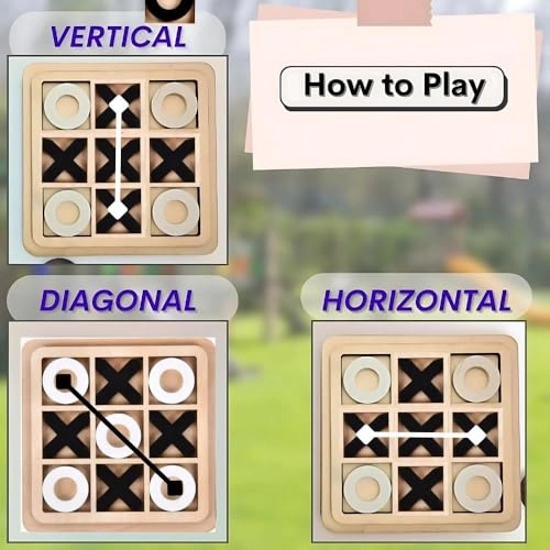 Tic Tac Toe - Wooden XOXO
