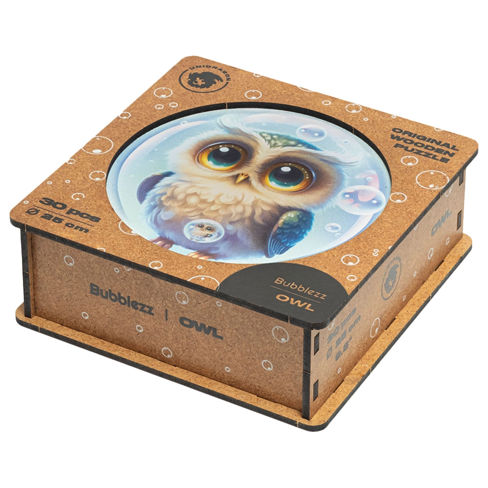 Owl Bubblezz Wooden Puzzle (4107390-Owl_Bubblezz) - 30 pcs