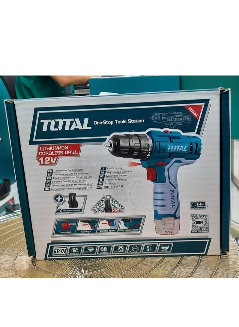 Cordless Drill 12V - 3 Amp Hours