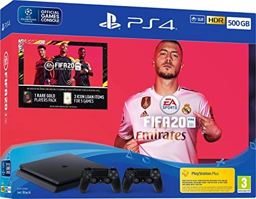 PS4 - 500GB + Fifa20 + Dualshock Controller