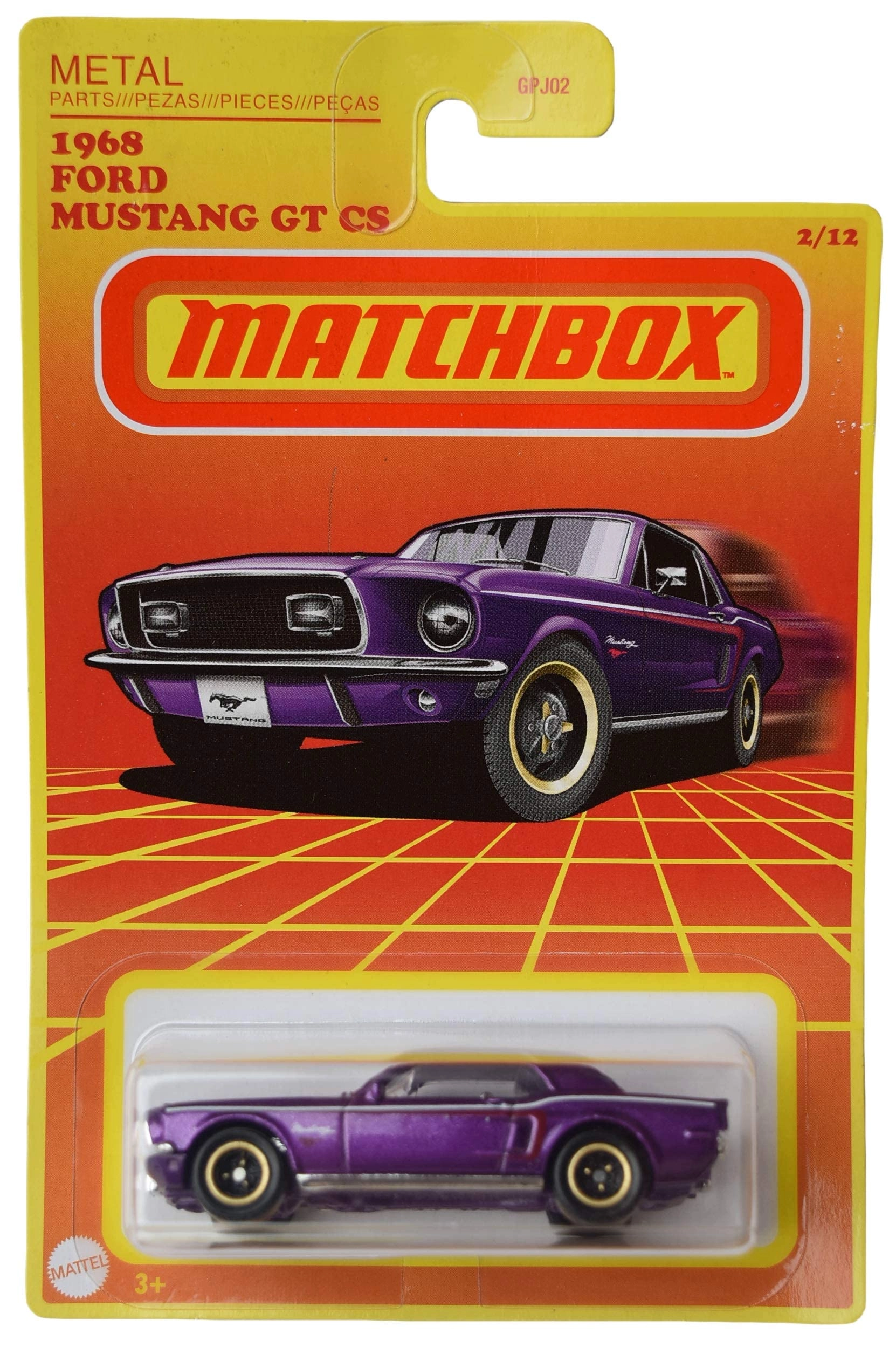 Mattel Matchbox 1968 Ford Mustang GT CS - 1:64 1 pcs