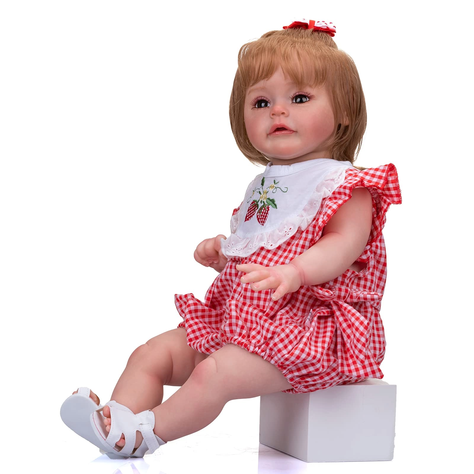 Sue-Sue Reborn Baby Doll - 60 cm Leather Girl Blue Eyes Ages 3+