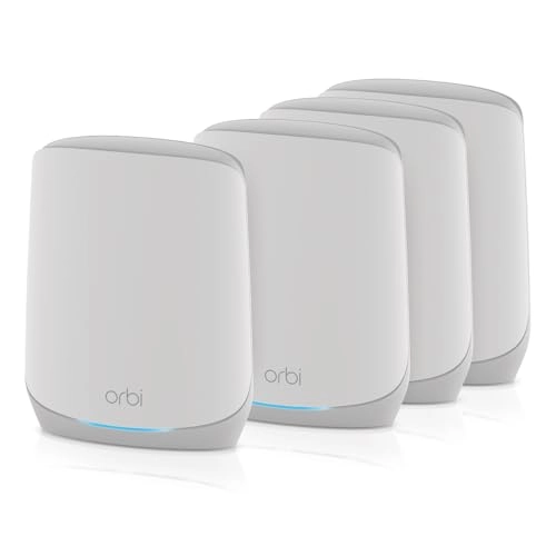 Orbi Whole Home Tri-Band Mesh WiFi 6 System - 802.11ax 4 Pack