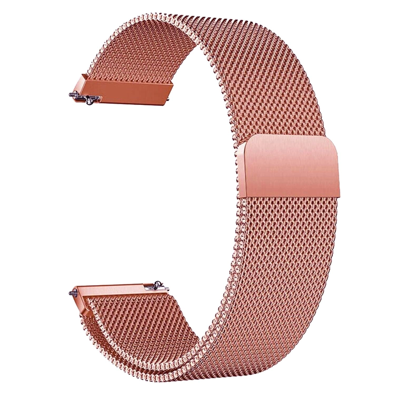 Watch Band 22mm - Metal Magnetic Loop Rose Gold Pink
