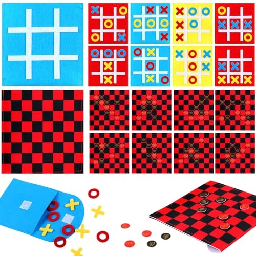 Tic Tac Toe - 30 Pack 2 in 1 Checkers