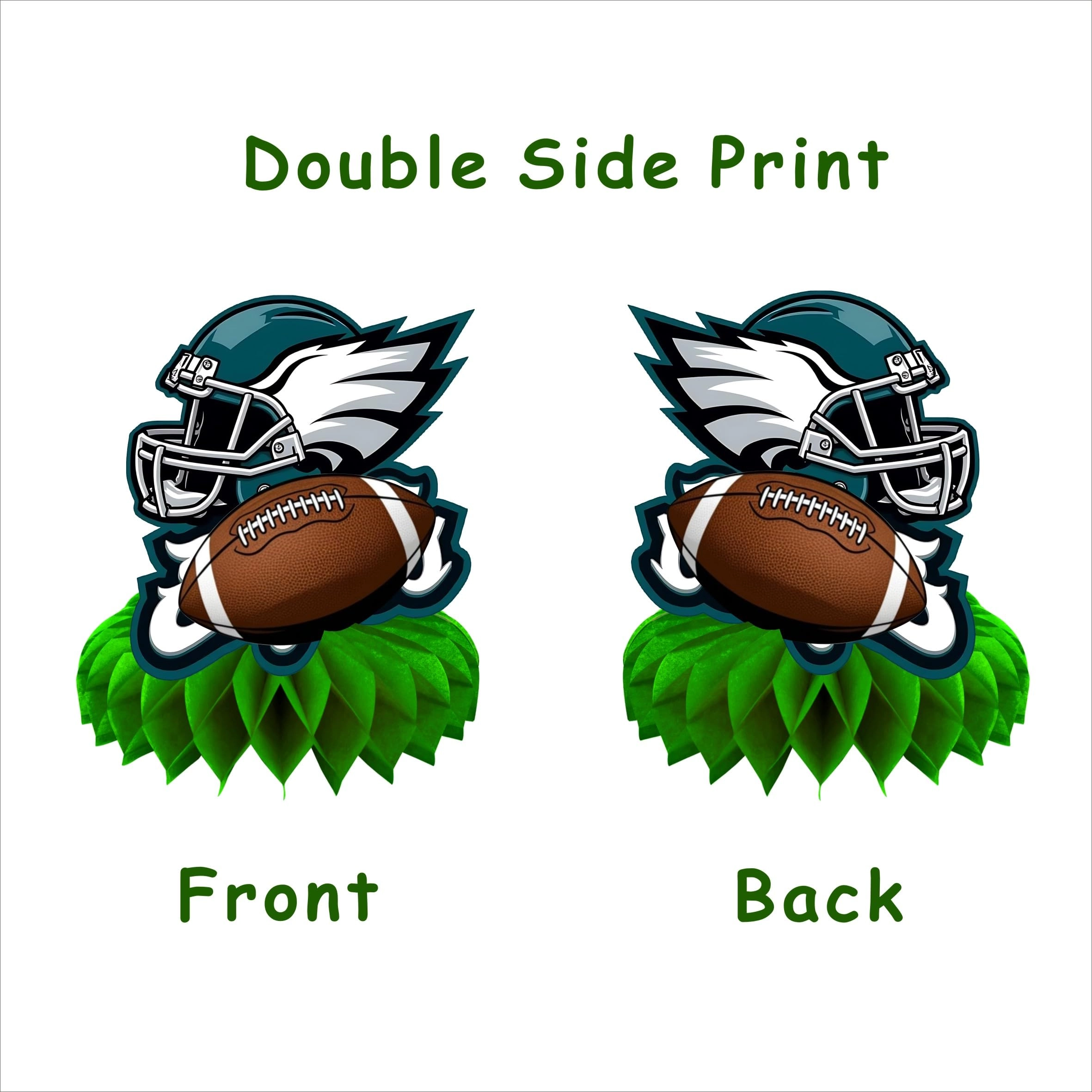 Football Honeycomb Table Centerpiece - 8Pcs Birthday Party