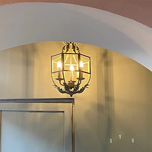 During Princess Children's Room Bedroom Porch Corridor Chandelier - E14 3pc Golden