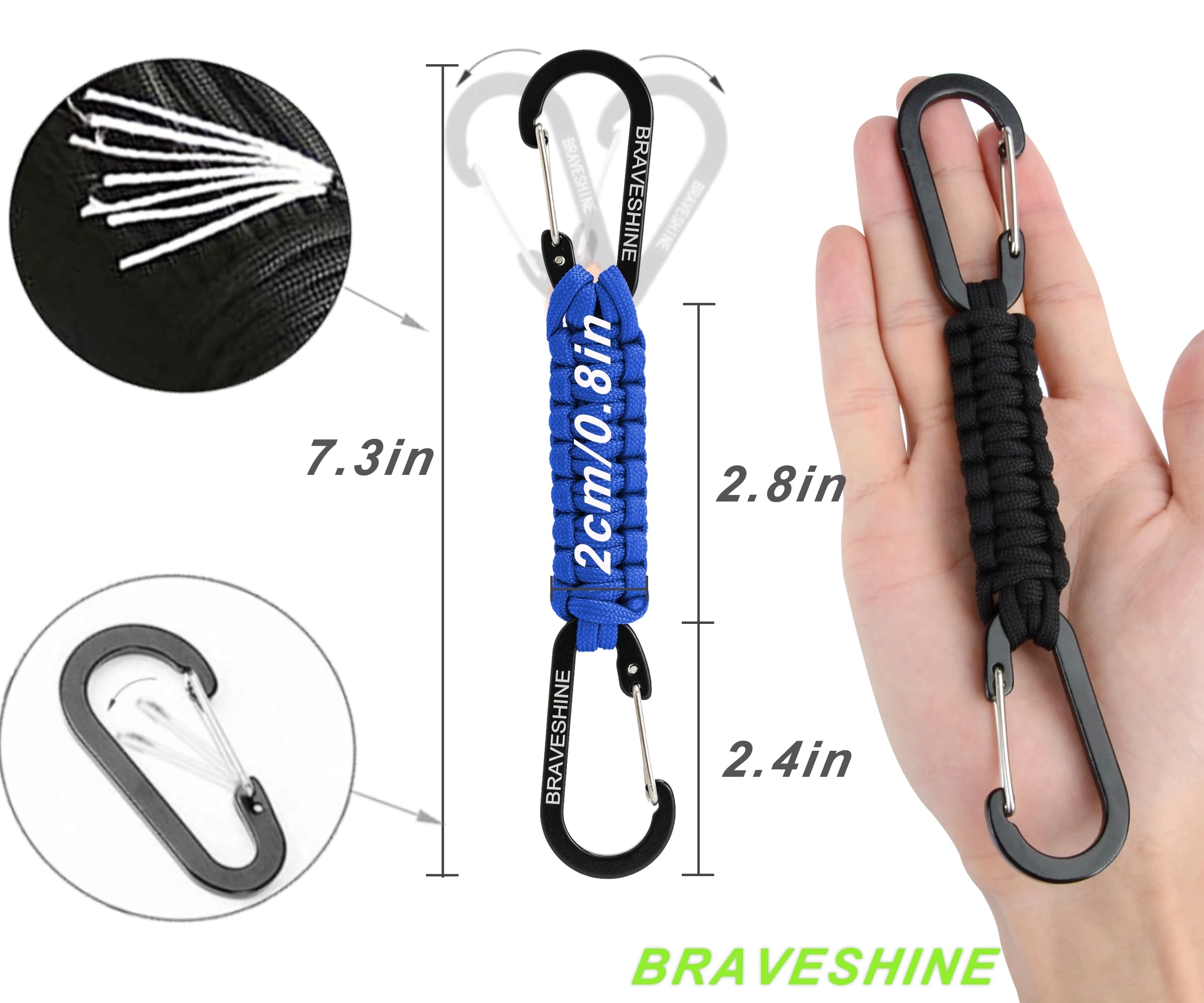Paracord keychain