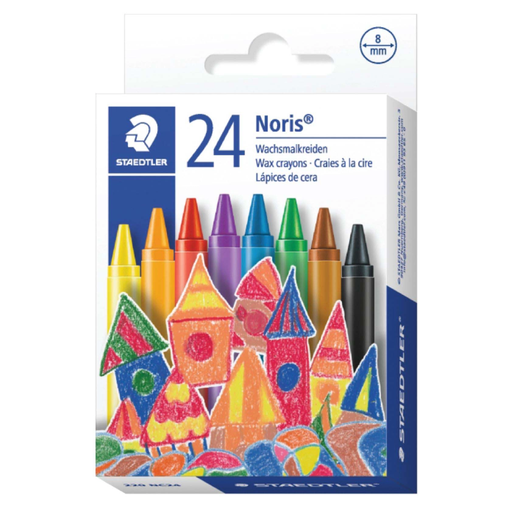 Staedtler Noris Wax Crayons - 24 Colors