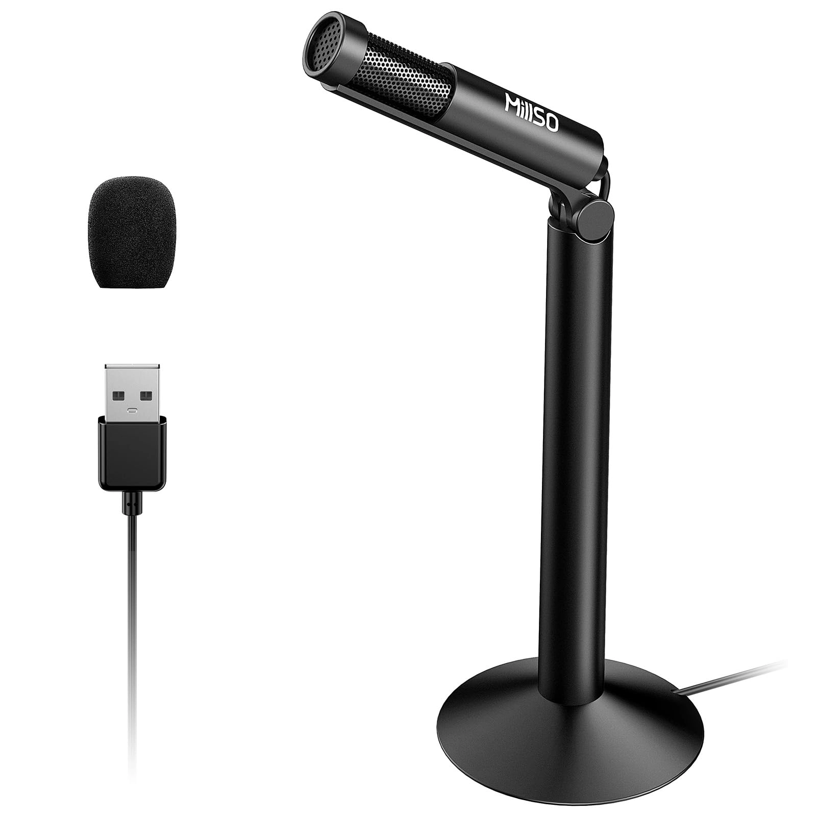 MillSO MUSBMIC950-120B USB Microphone